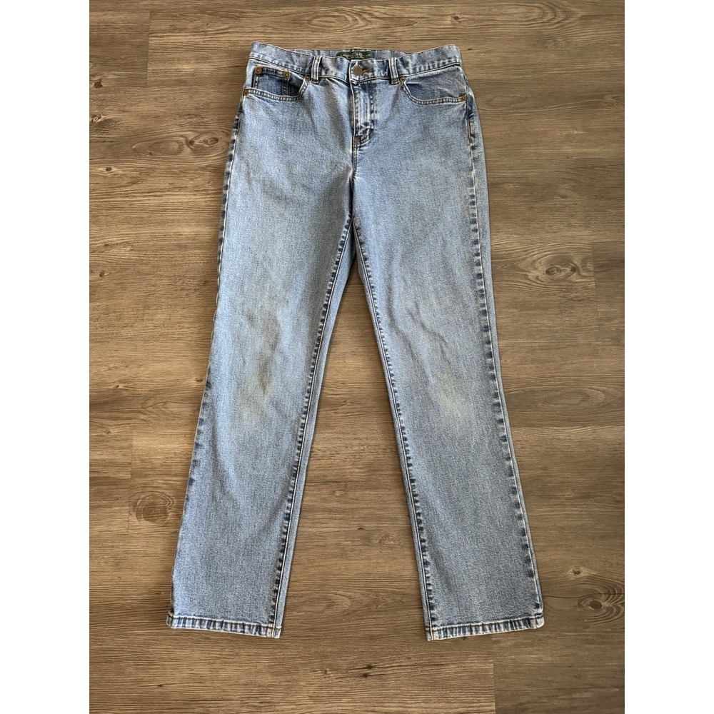 Lauren Jeans Co. Ralph Lauren Classic Straight Jeans Women's Size 4 Blue